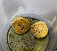 Lubina con vinagreta de huevo (2)
